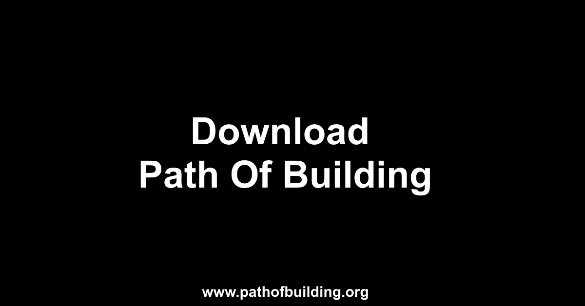 Download Path Of Building